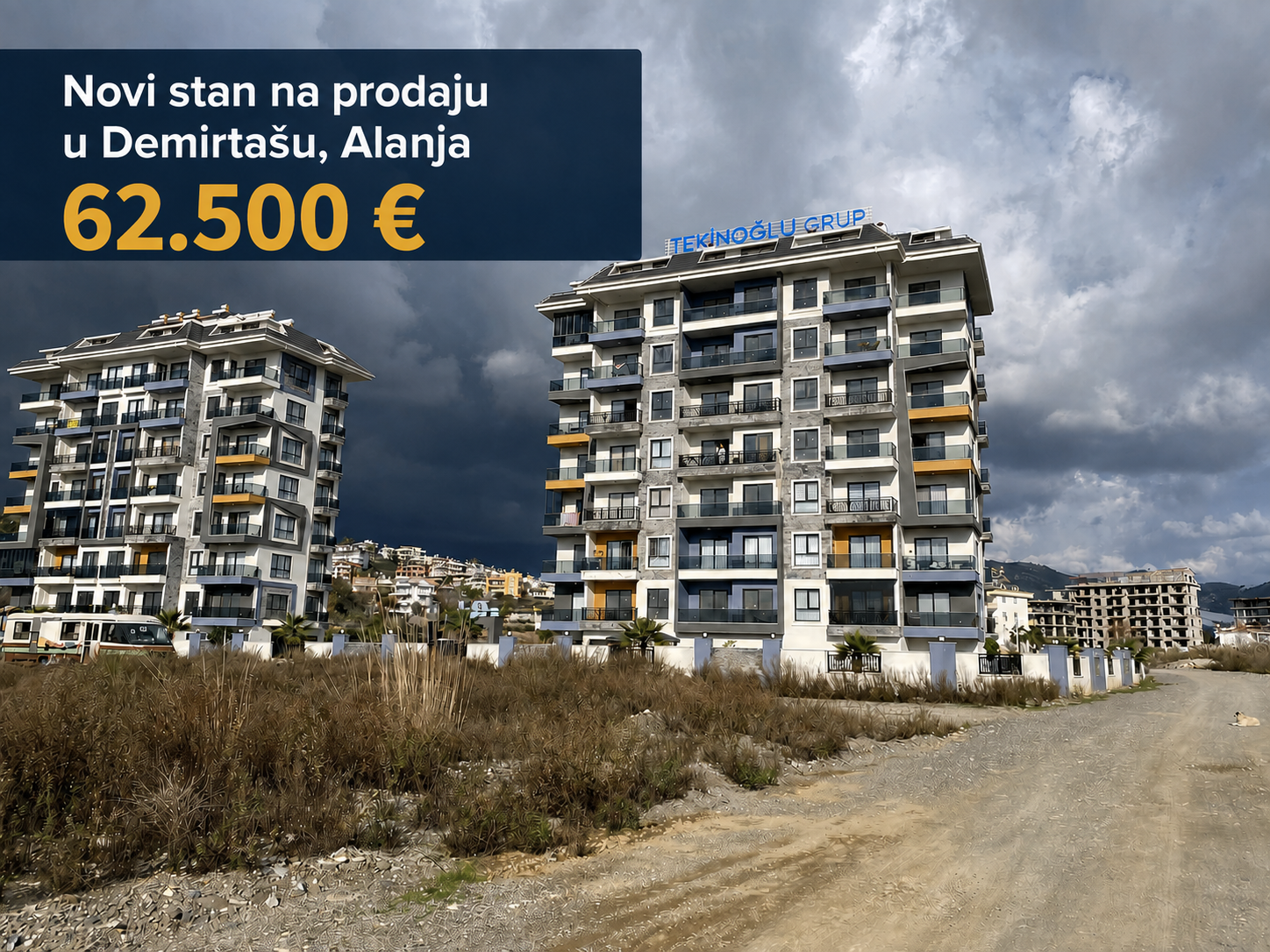 Novi stan na prodaju u Demirtašu, Alanja – 62.500 €