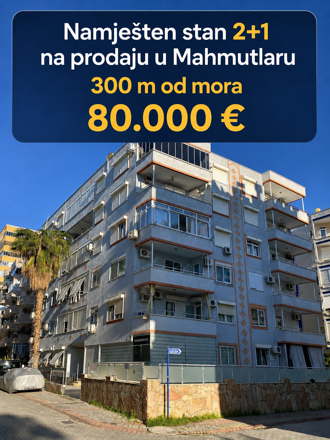 Namješten stan 2+1 na prodaju u Mahmutlaru